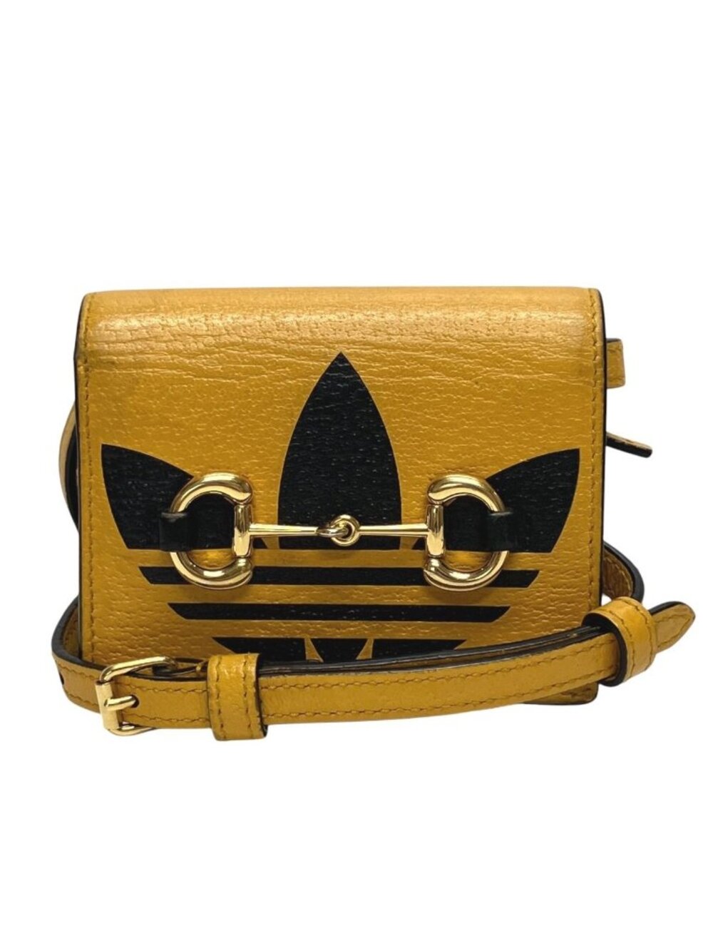 Gucci Horsebit Adidas Collaboration Bifold Wallet Leather
